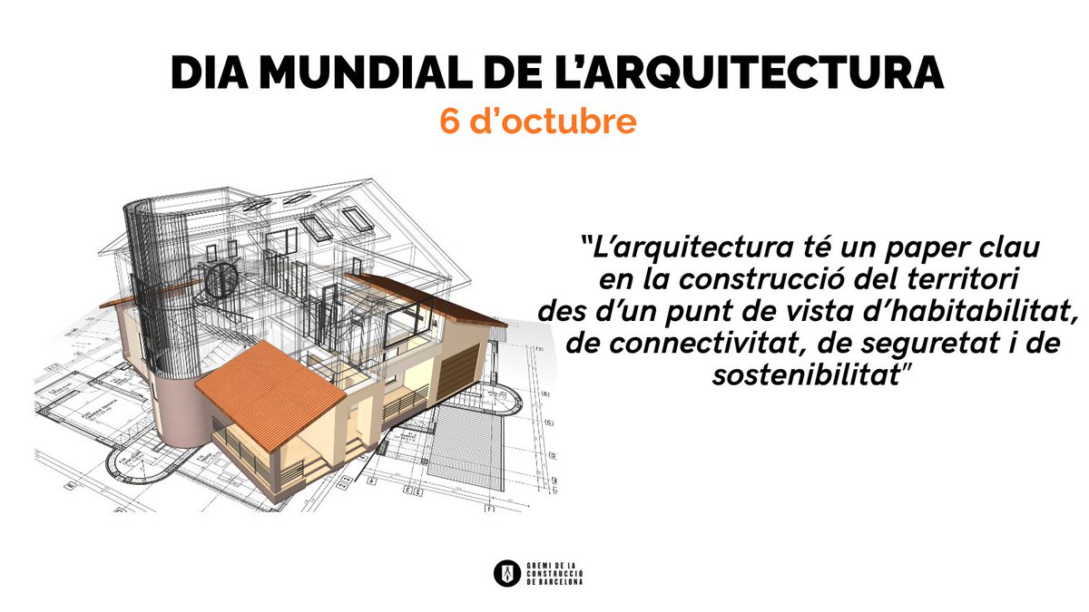 🔺6 d'octubre - Dia Mundial de l'Arquitectura