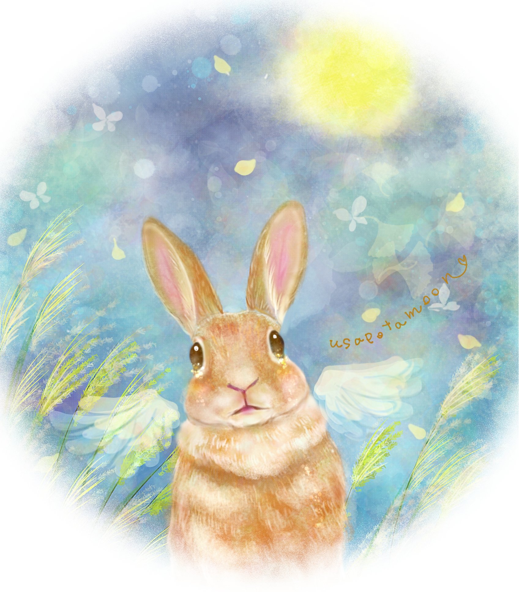 サ*ウ様 「re: rabbit」 油絵　うさぎ サ*ウ様 「re: rabbit」 油絵 うさぎ サ*ウ様 「re: rabbit
