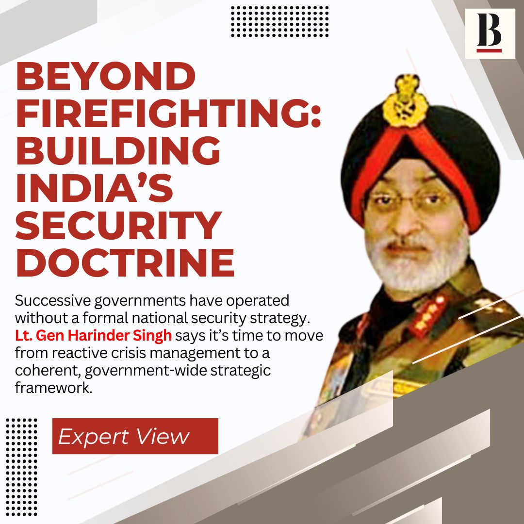 BSBlueprint's tweet image. India has managed without a national security strategy for 75 years—but can it afford to anymore? Time to move from crisis management to clear strategic direction. ⚔️ - business-standard.com/blueprint-defe…
#IndiaSecurity #DefenceStrategy #Geopolitics #NationalSecurity #Blueprint…