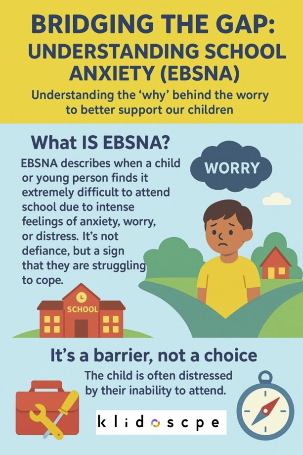 It’s a barrier, not a choice!

#EBSNA isn't defiance; it's a child being unable to attend school due to overwhelming anxiety

Rates are rising due to:
😟 Post-pandemic fallout
😟 Academic pressure
😟 Social challenges
😟 Underlying needs

#SchoolAnxiety #SEND #TwitterEPS