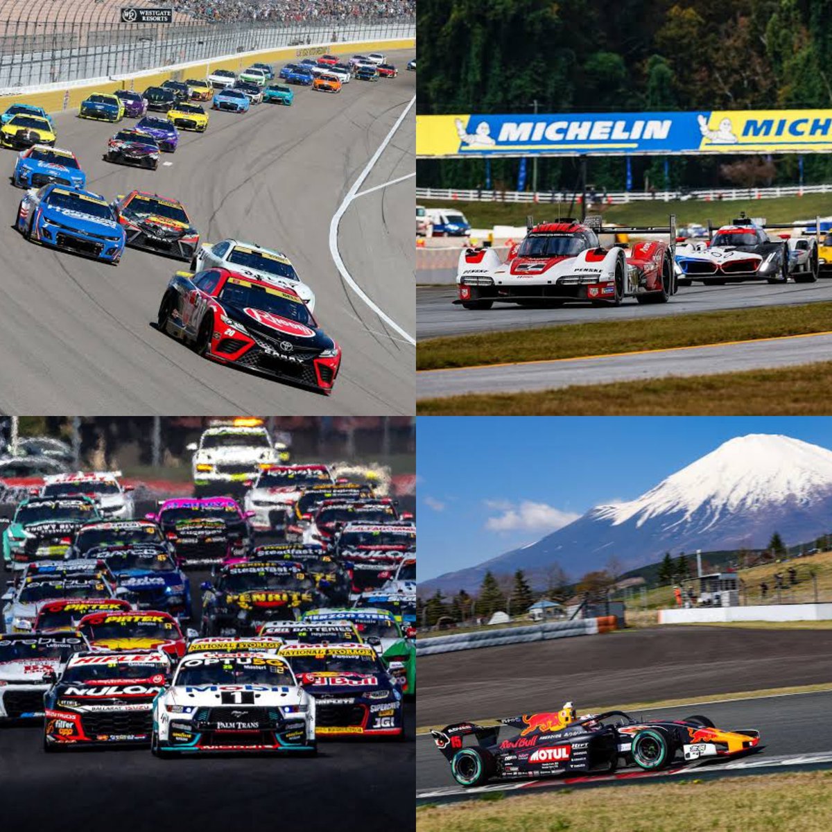 Mario 🏁|🇸🇪🇦🇱 (@mariogs59) on Twitter photo Feliz lunes a todos. Toca alegrar la mañana con la Guía del Pueblo™:
NASCAR Cup y Xfinity en Las Vegas
V8 Supercars - Bathurst 1000
IMSA - Petit Le Mans
Super Formula en Fuji
F4 Italiana en Misano
GT World Challenge Endurance en Barcelona
(Tests de FIA Formula 3 en Jerez) Feliz lunes a todos. Toca alegrar la mañana con la Guía del Pueblo™:
NASCAR Cup y Xfinity en Las Vegas
V8 Supercars - Bathurst 1000
IMSA - Petit Le Mans
Super Formula en Fuji
F4 Italiana en Misano
GT World Challenge Endurance en Barcelona
(Tests de FIA Formula 3 en Jerez)