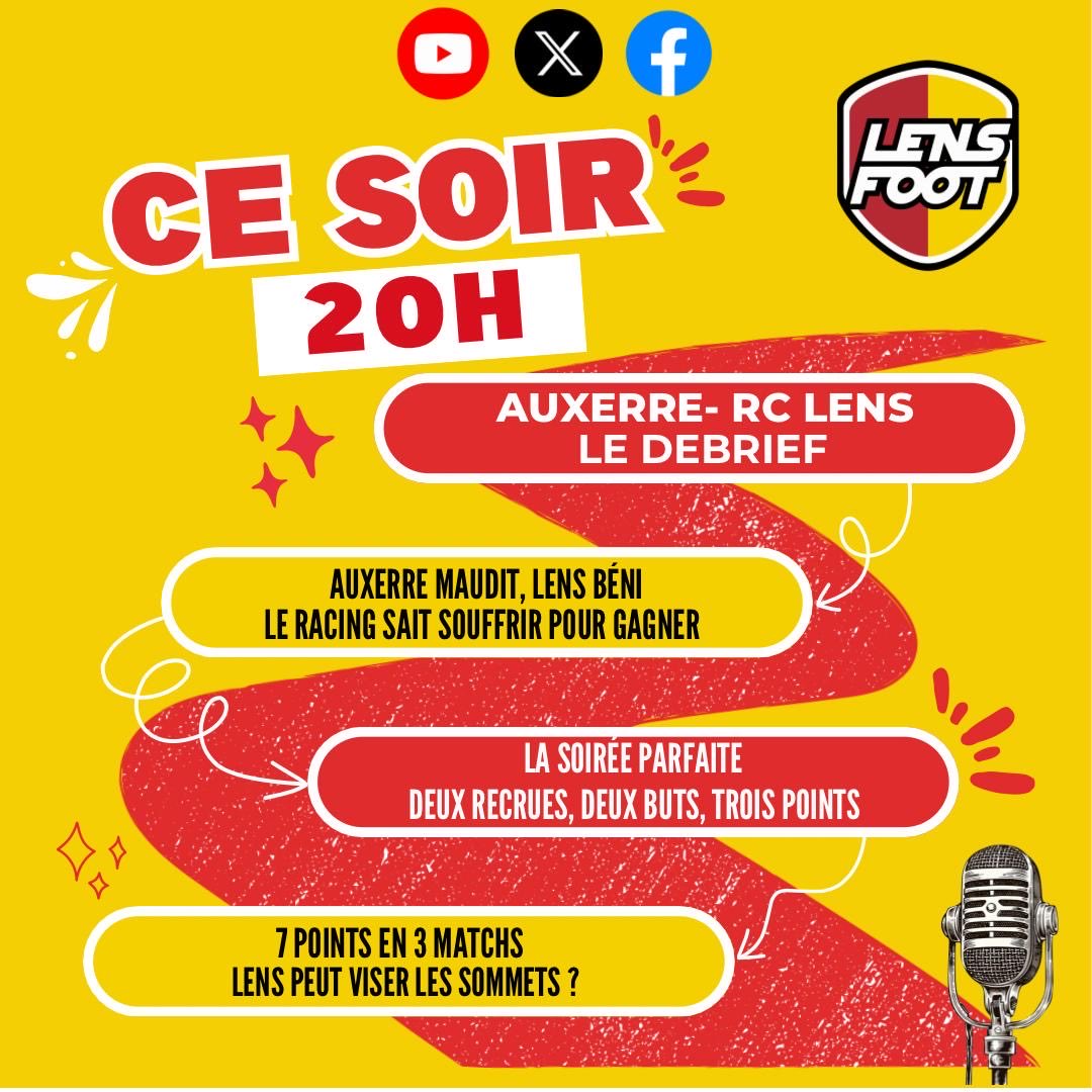LensFoot1's tweet photo. 🔔Le Lᴜɴᴅɪ ᴄ´ᴇsᴛ Lᴇɴs Fᴏᴏᴛ 

Avec @tadao_officiel 

Voici le menu & la compo de la 𝘿𝙍𝙀𝘼𝙈 𝙏𝙀𝘼𝙈 pour l’émission de ce lundi ⤵️

🎙️⭐️⭐️Nouveau Consultant⭐️⭐️👀
🎙️𝑱𝑬𝑨𝑵-𝑮𝑼𝒀 𝑾𝑨𝑳𝑳𝑬𝑴𝑴𝑬
🎙️@RemyBuisine 
🎙️@Charleysylvain 

🕗RDV 20h, en direct sur 𝙔𝙤𝙪𝙩𝙪𝙗𝙚, 𝙓 & 𝙁𝘽 
#RCLens