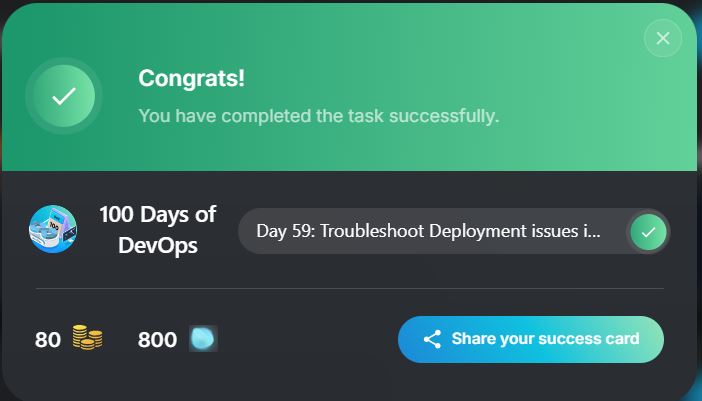 jidefal's tweet image. Day 59 of #100DaysOfDevOps by @KodeKloudHQ - Troubleshoot Deployment issues in Kubernetes

Today&apos;s task, I was given the deployment &quot;redis-deployment&quot; which wasn&apos;t running correctly.

Steps:

- Check the current state of the deployment and pods.

#Kubernetes #Troubleshoot #Redis