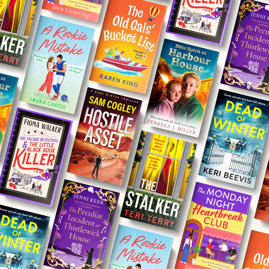✨ OUT THIS WEEK ✨ 

We're so excited to be publishing these brilliant books from Sam Cogley, Teri Terry, Fenella J Miller, <a href="/fionawalkeruk/">Fiona Walker</a>, <a href="/LCarterAuthor/">Laura Carter Author</a>, <a href="/keribeevis/">Keri Beevis</a>, <a href="/karen_king/">Karen King Author</a>, <a href="/JenniKeer/">🚢⚓️Jenni Keer Author ⚓️🚢</a> and <a href="/janelovering/">Jane Lovering (same height as Sir Tony)</a> this week 📚

Pre-order your copies here! amzn.to/3xYtIvH