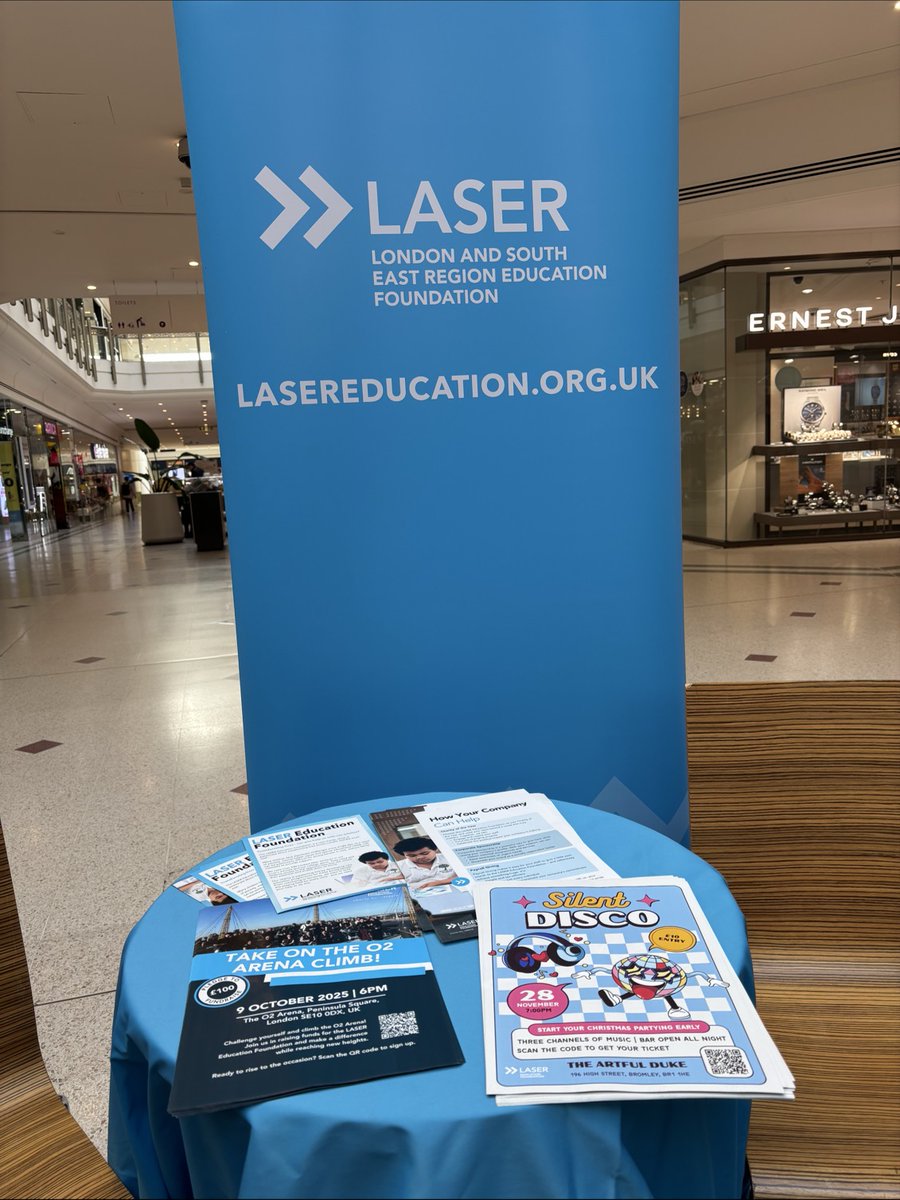 Come and see us in the Central Atrium at the Bromley Glades today for the Spirit of Bromley Mini Expo - we’ll be here until 1pm!
Find out more about #LASER and how you can get involved in our projects and opportunities.
Don’t miss the chance to chat with our team 🙌🗣️💙