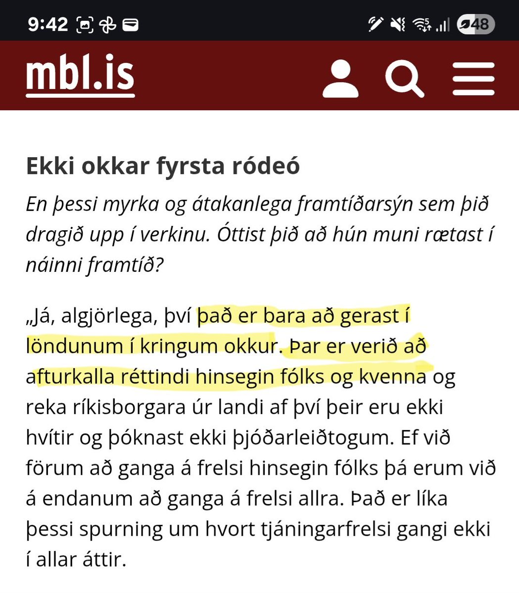 Sé stöðugt fréttir af bakslagi í baráttu hinsegin fólks og hræðilegt ef rétt er. En getur Gréta Kristín Ómarsdóttir, leikstjóri Skammarþríhyrningsins verið svo góð að koma með eitt dæmi sem styður við fullyrðingar hennar í viðtali við mbl?