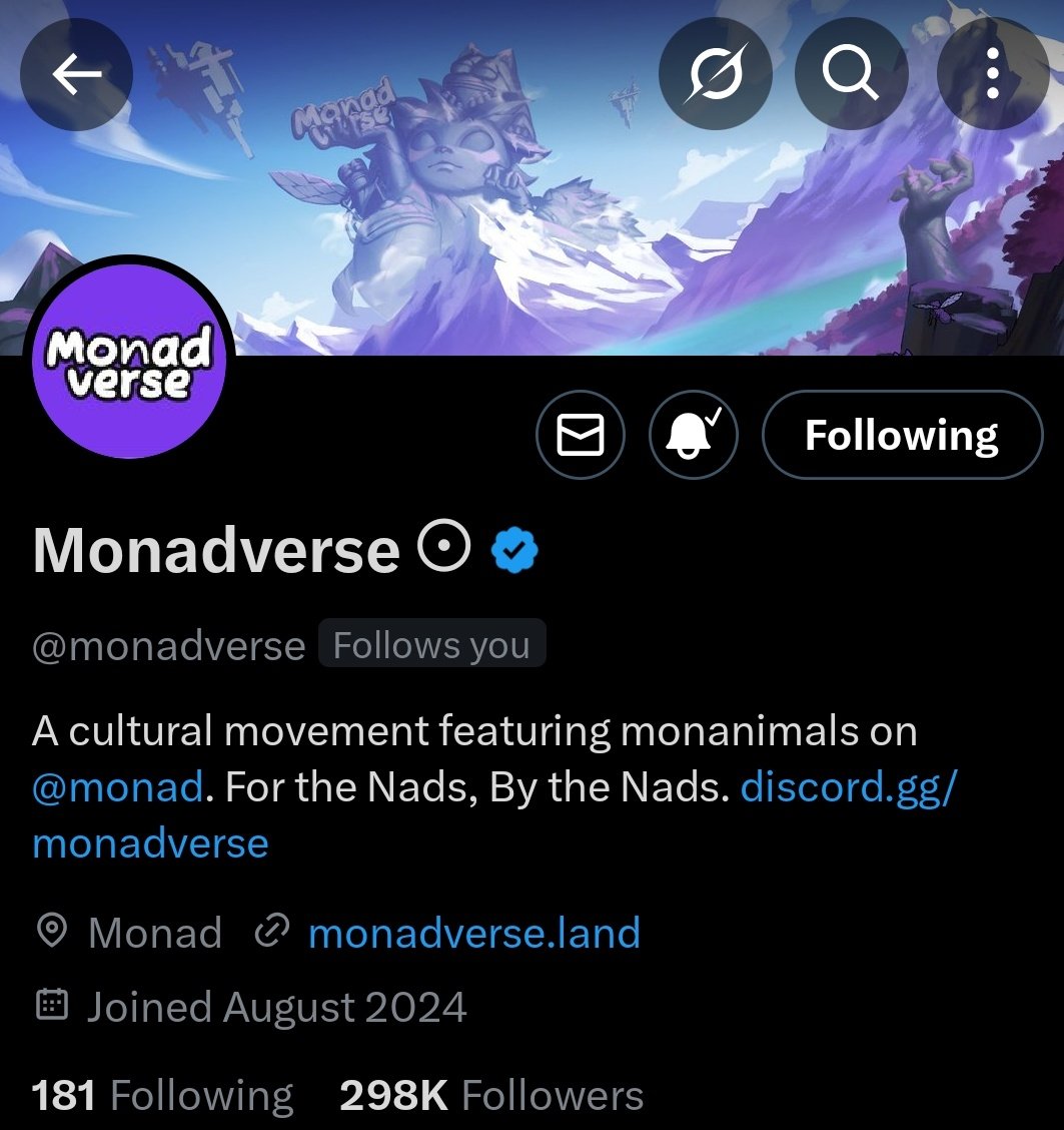 Laaskidi's tweet image. Gmonad Nads!! Heard it's a BIG week for the Monad ecosystem 👀
@monadverse announced that the holders of their 10 chapters collection should expect something big this week
@overnads' biggest whitelists and discords roles giveaway campaign will end this week
@ChogNFT will…