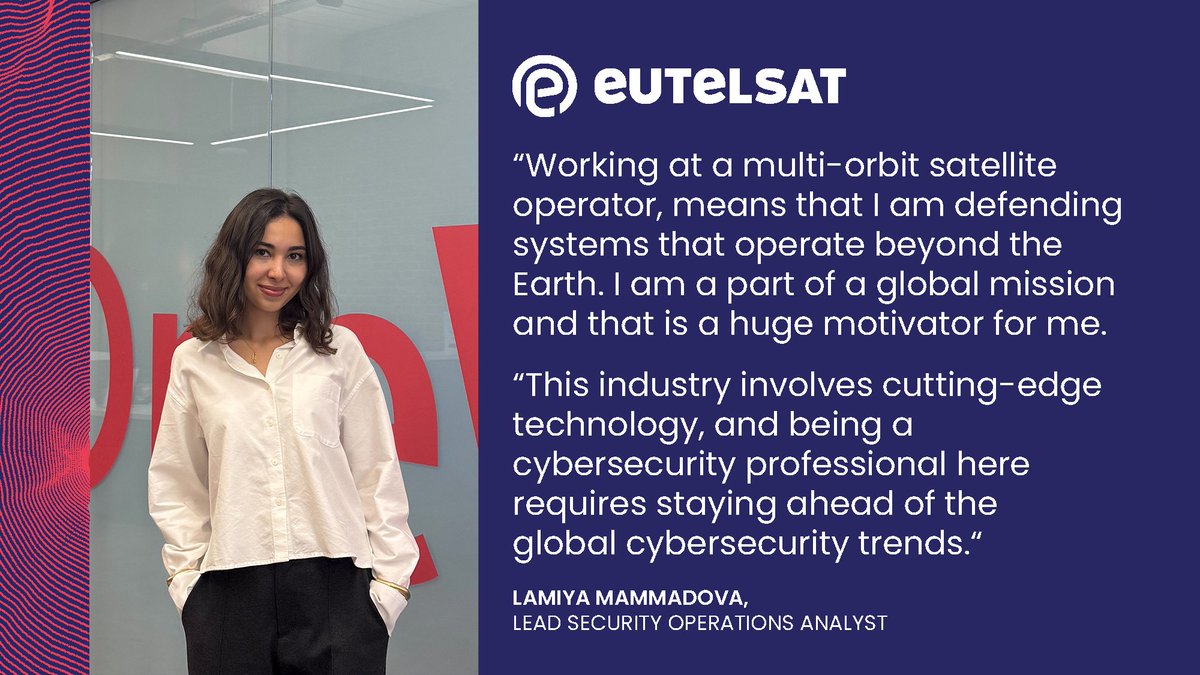 EutelsatGroup's tweet image. This #WorldSpaceWeek, we asked some of our colleagues what makes them most excited about working in the space industry 🌍

Their answers highlight the passion, innovation, and global mission that drive Eutelsat every day. Take a read, below ⤵️