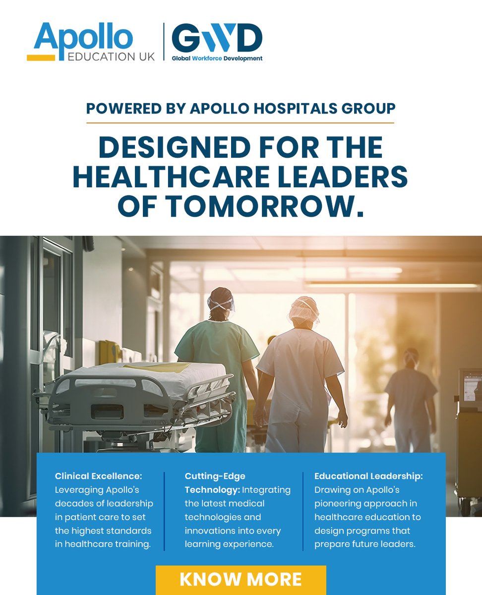 At #AEUK, we are shaping the healthcare leaders of tomorrow by combining unparalleled clinical expertise with innovative learning experiences. For more information, contact Abbeygail Beck, Senior Business Development Lead: lnkd.in/d8JF4Hpk

#ApolloEducationUK