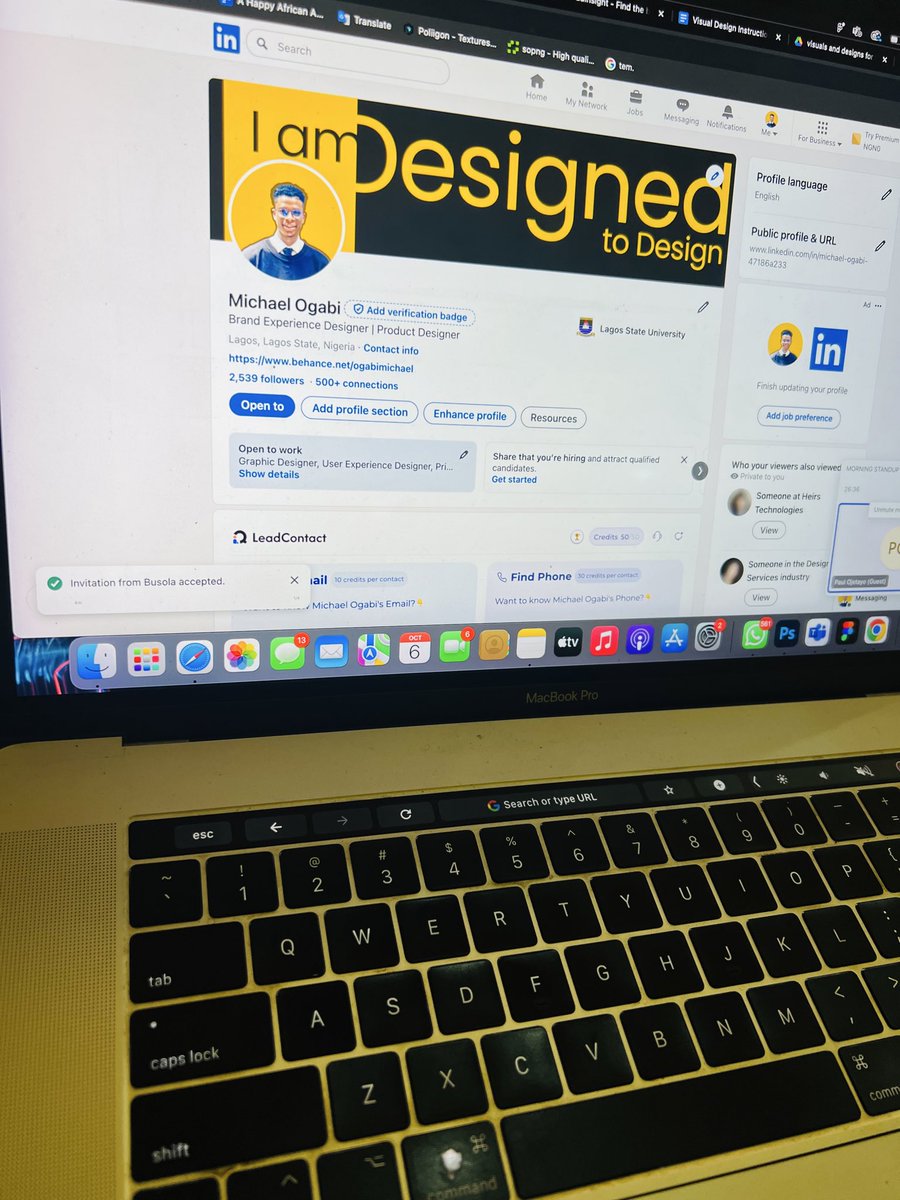 Good Morning  X Techies! I’m Designed to Design… let’s connect techies.