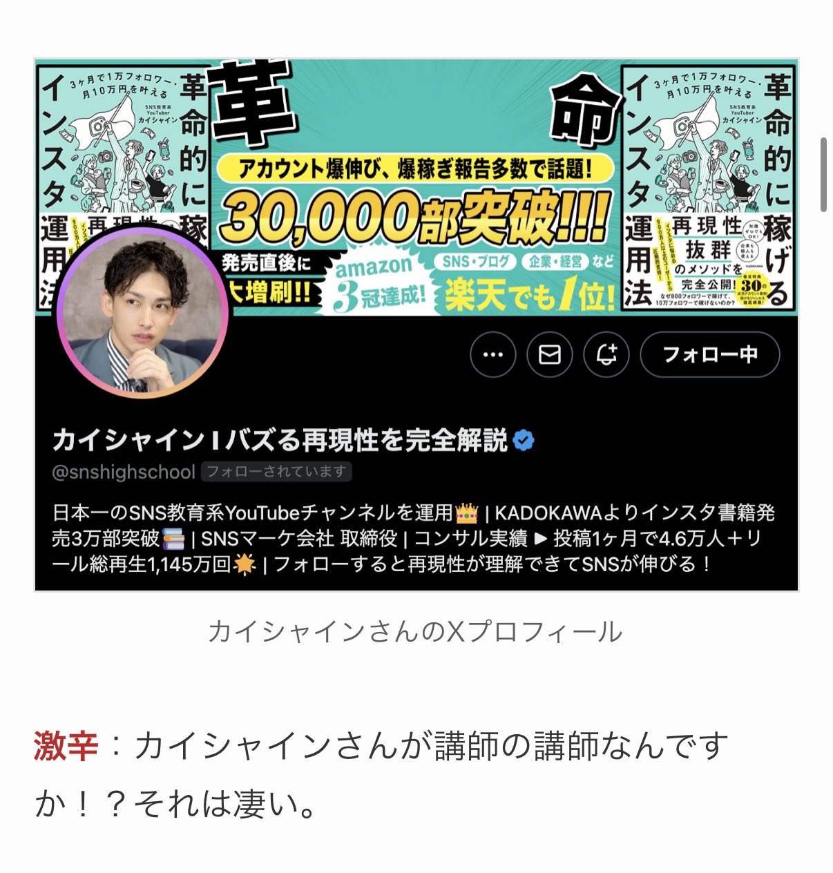 Apple - カイシャイン カイシャイン Ⅰ バズる再現性を完全解説 (@snshighschool) / X