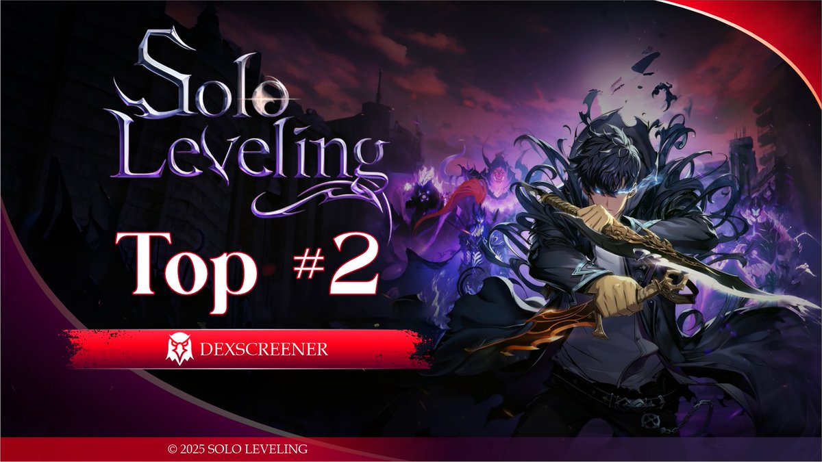 the_sololevel's tweet image. 🔥 $SOLOLEVEL hits new heights: Top #2 on DexScreener charts!
dexscreener.com/solana/5KVQYB2…