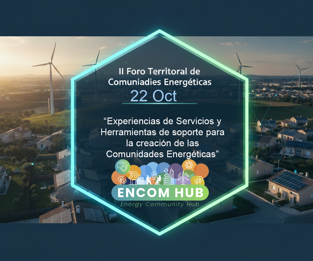 itenergia's tweet photo. 📢 II Foro Territorial de Comunidades Energéticas
– Experiencias de Servicios y Herramientas de soporte para la creación de las Comunidades Energéticas –
📅 22 de octubre en ITE
Agenda e inscripciones 👇
https://t.co/Kxzvg2bVXk
@GVAivace @Redit_es @concoval #ProyectoEncomHub https://t.co/oyvggjVuu5