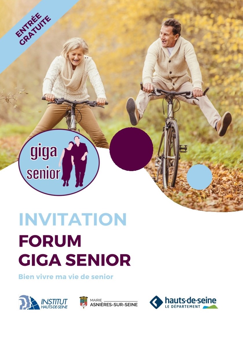 📢 Ce vendredi, la ville de <a href="/Ville_Asnieres/">Mairie d'Asnières-sur-Seine</a> (<a href="/hautsdeseinefr/">Département des Hauts-de-Seine</a>) accueille le forum #GigaSenior ! 💓🩺

📅 Rendez-vous ce vendredi 10 octobre, de 13h30 à 18h, à l'Espace Concorde-Francis Delage (27 Rue de la Concorde), pour une après-midi dédiée à la santé et au bien-être des