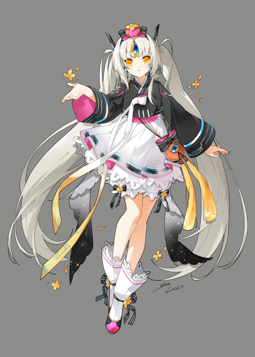 #엘소드_한복합작 🌕🌕🌕처음으로 한복을 그려봤습니다. 모두가 좋아했으면 좋겠어요.