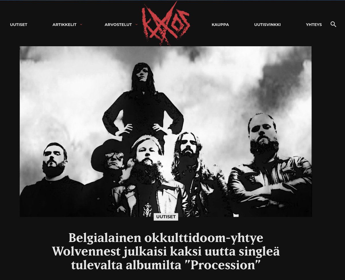 DisciplinePR's tweet image. .@KaaosZine on the newly announced LP from Wolvennest - check the story on &apos;Procession&apos; available here:

kaaoszine.fi/belgialainen-o…

#Wolvennest #ConsoulingSounds #musicpr #DisciplinePR