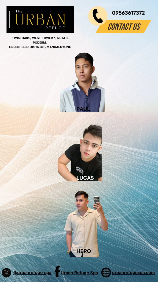 urbanrefuge_spa's tweet image. Relaxation awaits.
Check out today’s line-up at Urban Refuge Spa. 💫
DM us or reach out to learn more!
#WellnessVibes #SpaLife