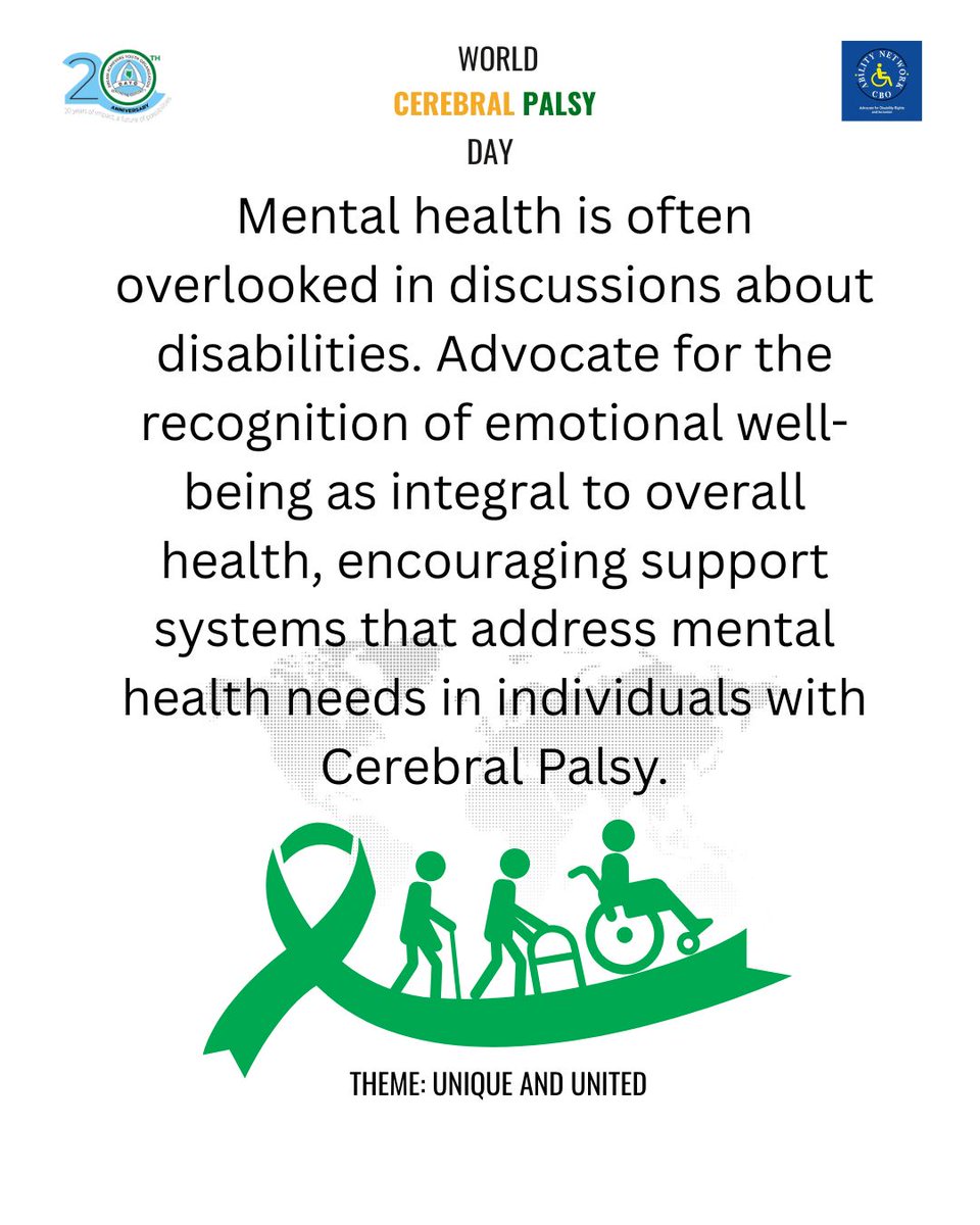 MianoJN's tweet photo. There’s no single way to define Cerebral Palsy. It manifests uniquely in every person. Let’s open our minds and hearts to understand these differences and create a more inclusive community for all.
#CerebralPalsyUnique #DayoSpeaks @CboLikoni https://t.co/MKv2oXZlxC