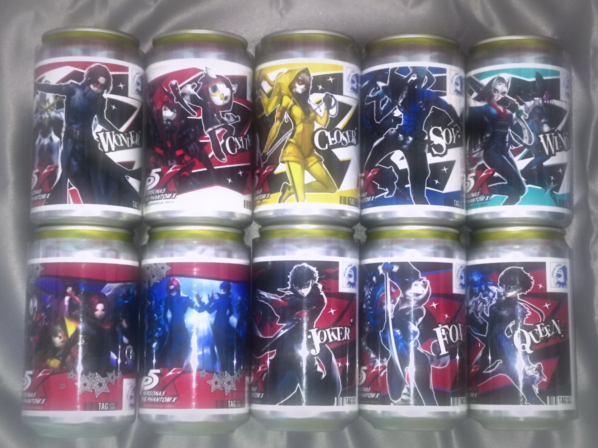 【24時間限定】ペルソナ5X ジョーカー オリジナル ラベル缶 当たり ペルソナ5X、P5X オリジナルラベル缶ジョーカーアクキーアクリル