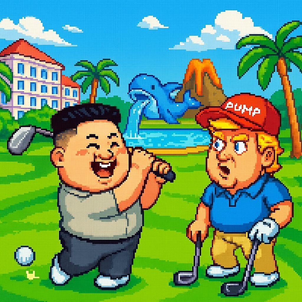 The community is active. On fire 🔥 

Join the Meme Match! #KJF #DonaldPump

#token2049 #singapore #golfclub #solana #SolanaMemeCoins