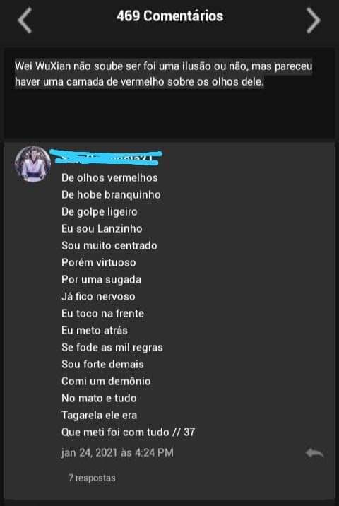 agora uma coisa que nunca vai perder a graça:
sessão comentários no wattpad de mdzs