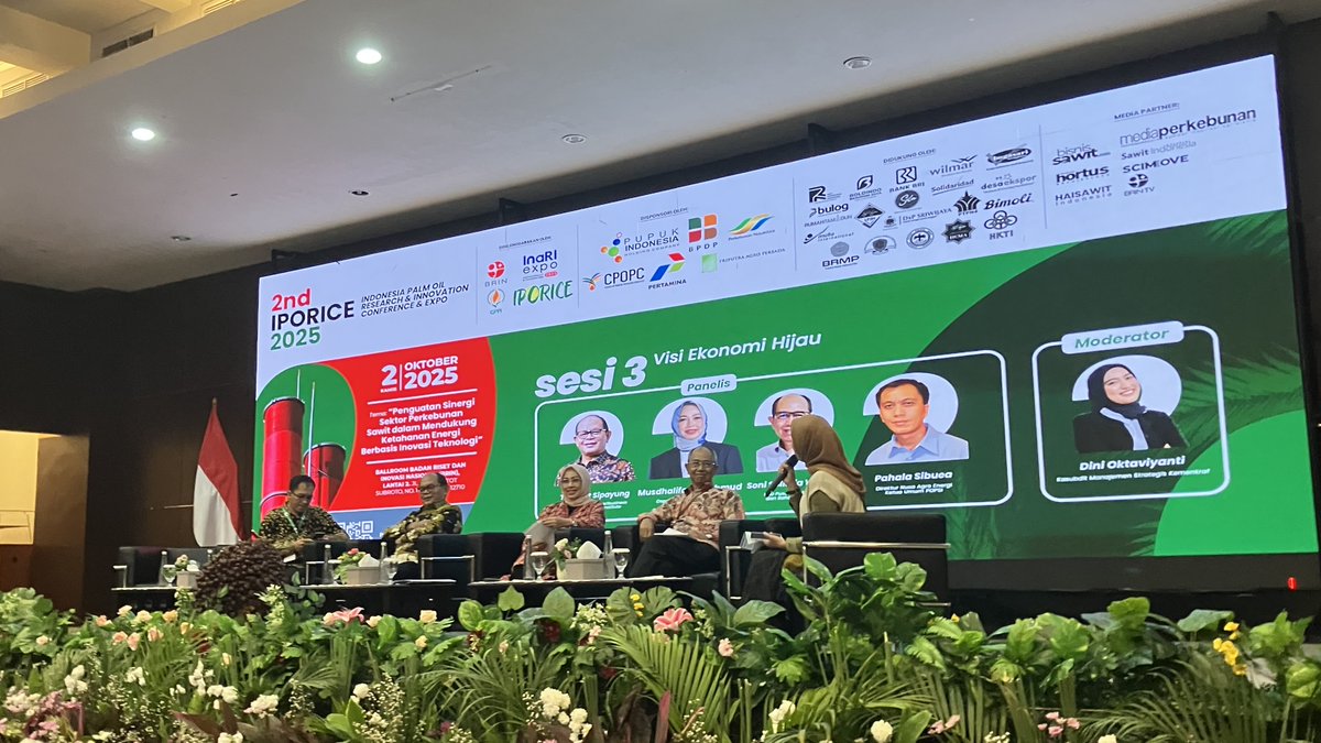 The Deputy Secretary General of CPOPC, Dr. Musdhalifah Machmud, delivered a presentation at the 2nd Indonesia Palm Oil Research and Innovation Conference and Expo (#IPORICE), emphasizing that palm oil–producing countries will have a stronger and more united voice on the global