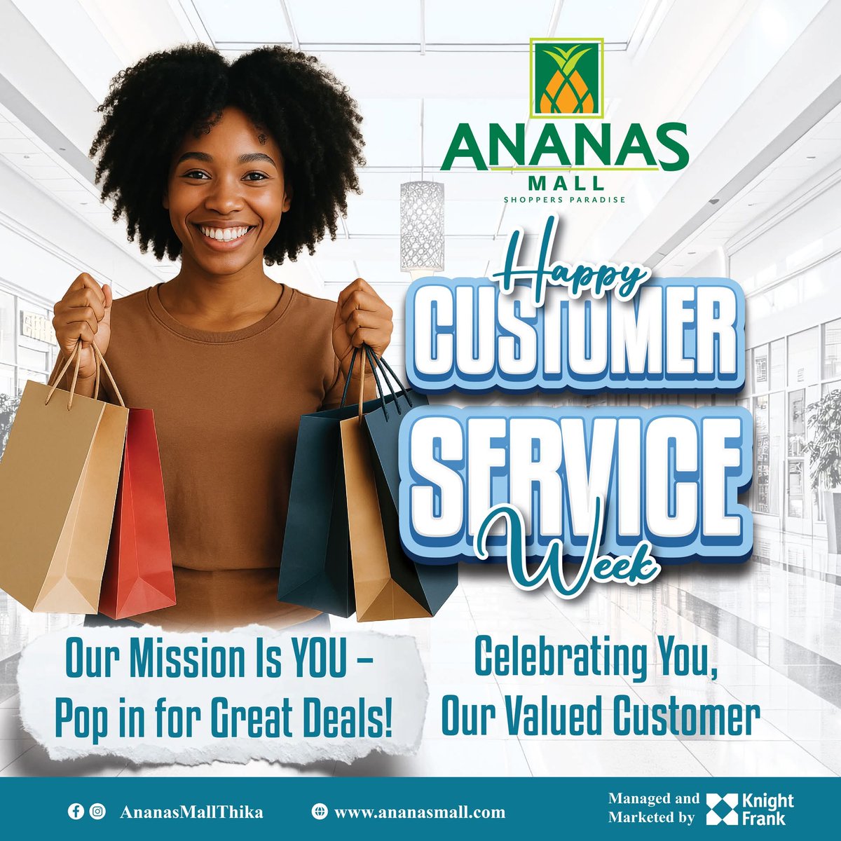This #CustomerServiceWeek, we celebrate the power of going beyond limits to deliver service with heart.
Every smile, every extra step — it’s all for you.
Thank you for choosing us as your preferred shopping destination.
Happy Customer Service Week! 
#MissionPossible