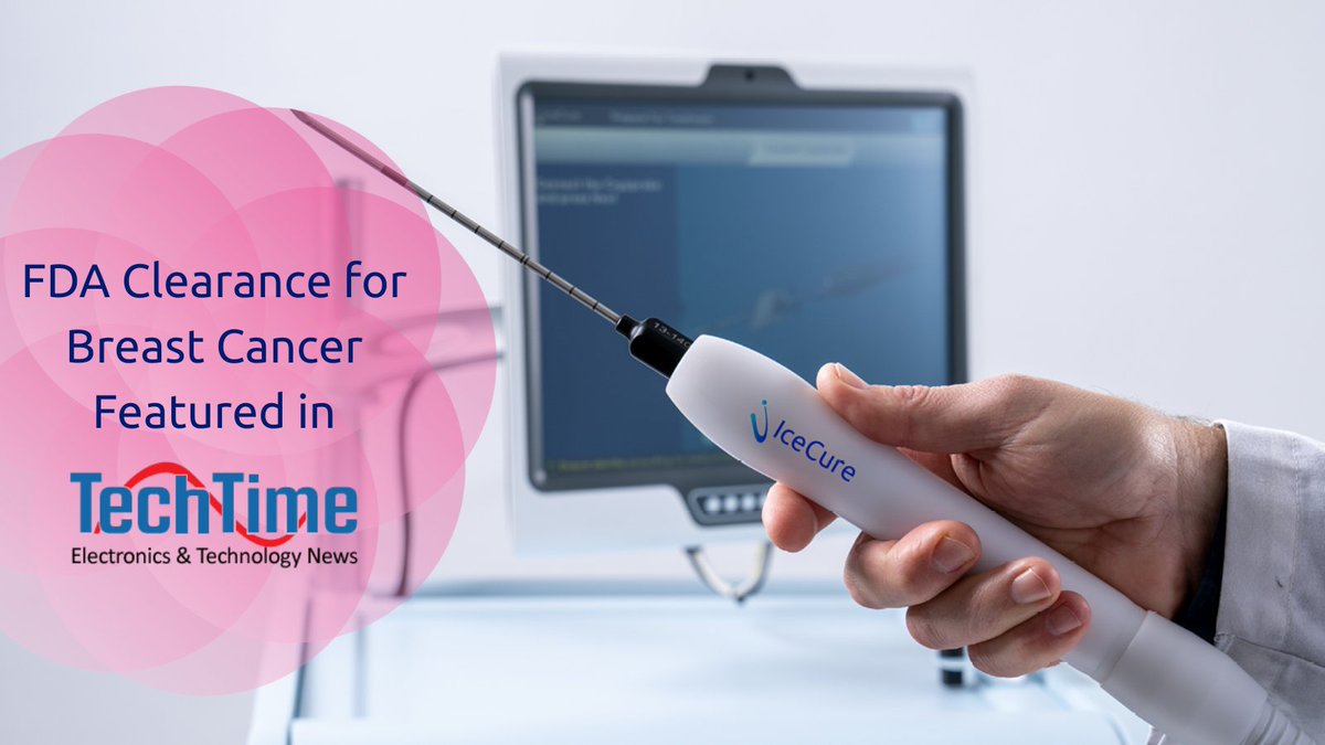 IceCureMedical's tweet image. 🎉 We’re thrilled to see TechTime News highlight IceCure Medical’s recent FDA clearance ✅ for cryoablation as a treatment option for low-risk breast cancer 🎀 in women aged 70 and over with endocrine therapy.
🙏 Thank you, #TechTime , for spreading the word 🗣️ about this…