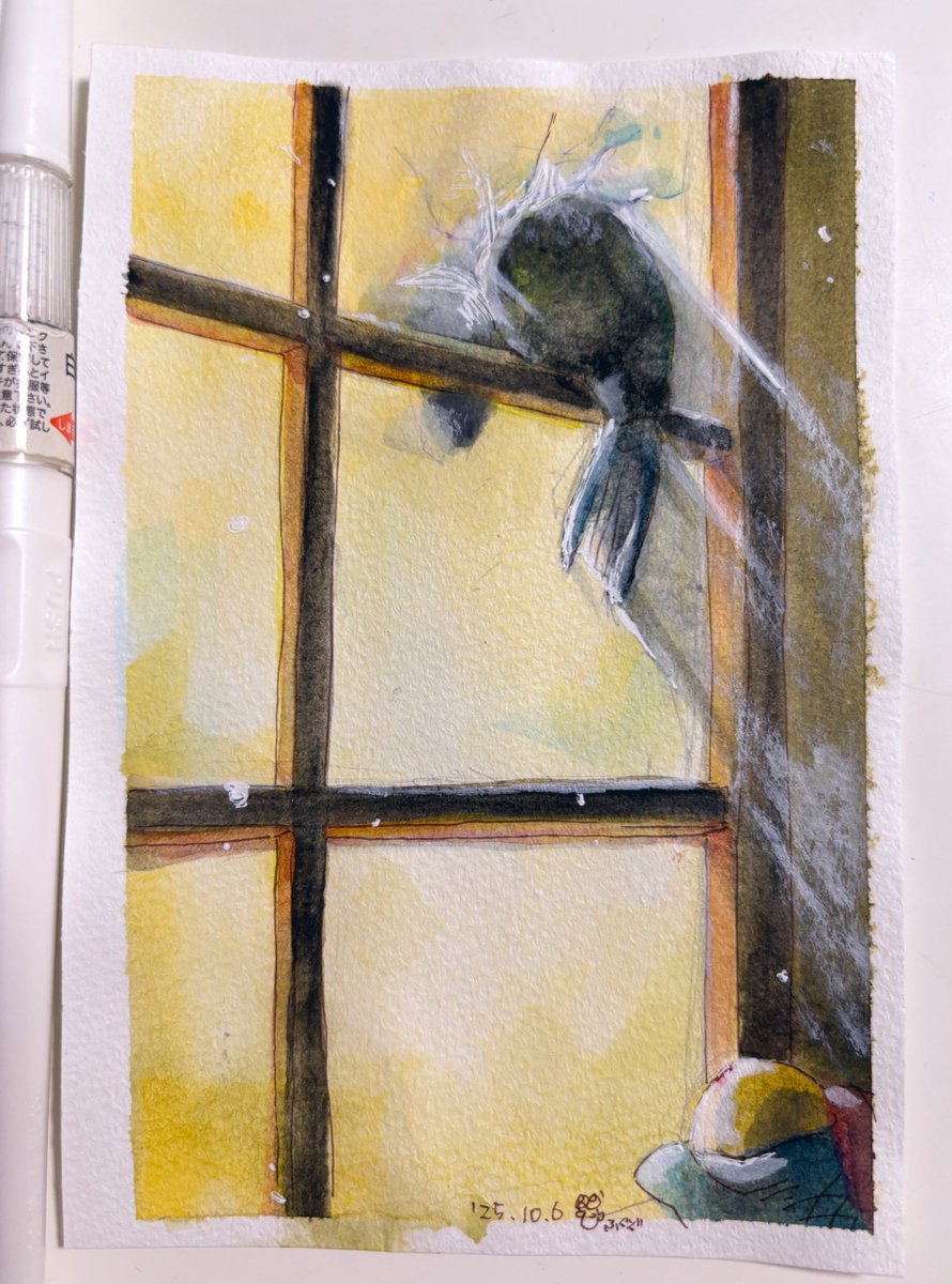 DAY6: PIERCE / 突き刺す、貫通する

#Inktober  #inktober2025 

#ふぐぐ絵