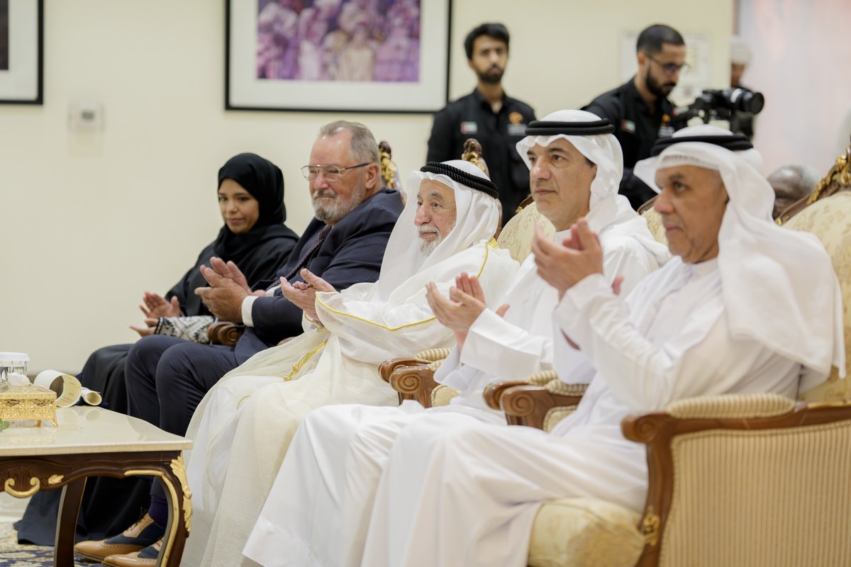 🎶 “Today’s achievements are the result of support and dedication that nurtured young talents.”

Honoured to welcome <a href="/HHShkDrSultan/">HH Sheikh Dr. Sultan</a> to meet our College of Music students - a moment that inspires excellence. 🌟

#SPAA #CollegeOfMusic #ArtsEducation #OurAcademyYourFuture