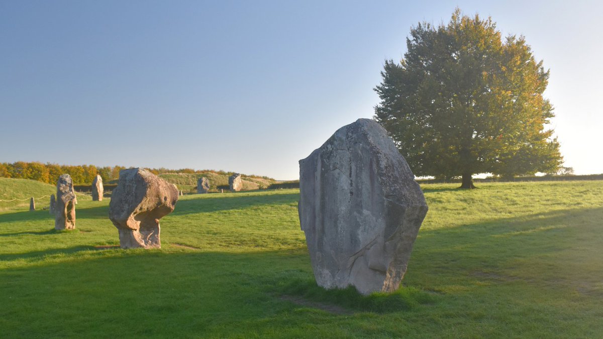 Autumn mornings at #Avebury, home to the world's largest prehistoric stone circle.
