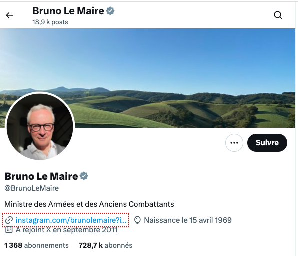 Mince, il va falloir encore actualiser la bio