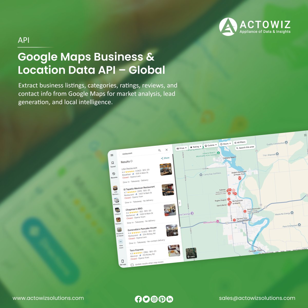 actowizsolution's tweet image. Unlock global business insights with Google Maps Data!

#Extractlistings, ratings, reviews &amp;amp; contact info for smarter market analysis, lead generation &amp;amp; location intelligence with #ActowizSolutions.

actowizsolutions.com

#GoogleMapsAPI #DataIntelligence #LeadGeneration #USA