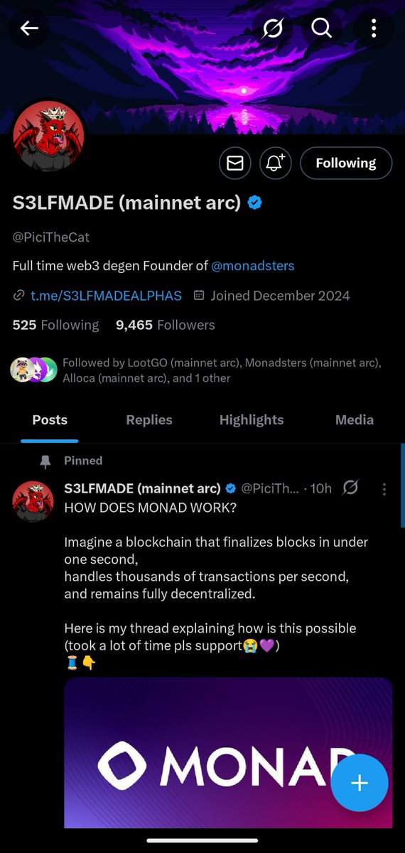 Habeebsol's tweet photo. @Monadsters @PiciTheCat 0x4e2D05Fe147AbA9c739222337feb50539FE3c3Df

Tried commenting on posts like this to get the WL, lets see if i can get the WL of this nft or not. https://t.co/zBbyJHXBhE