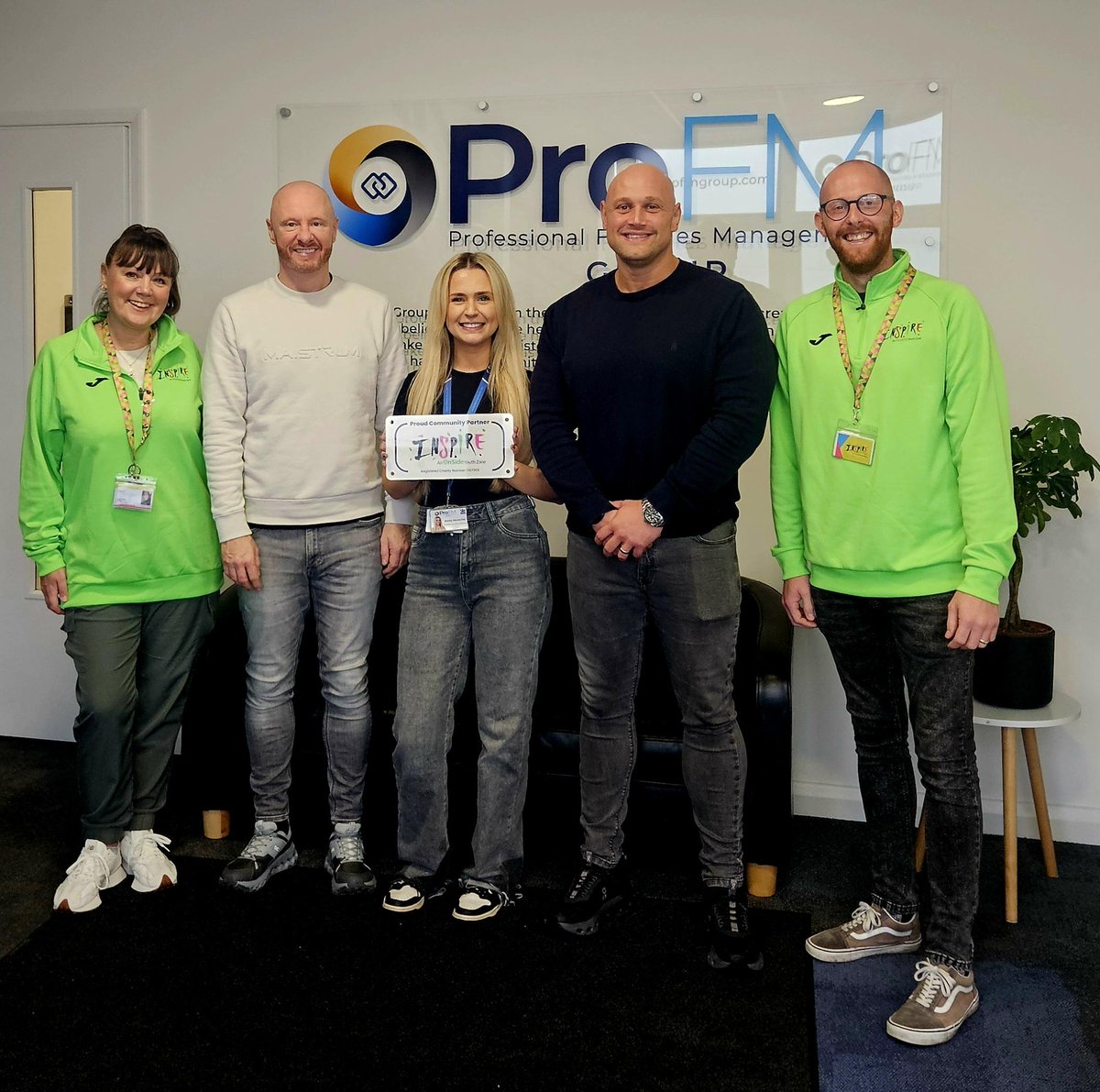ProFMGroup's tweet image. Proud To Partner With An Incredible Cause 💚

Our ongoing charity partnership with Inspire Youth Zone is already in full swing, but we were delighted to receive our official commemorative plaque last Friday.

#CharityPartner #Charity #InspireYouthZone #ProFMGroup