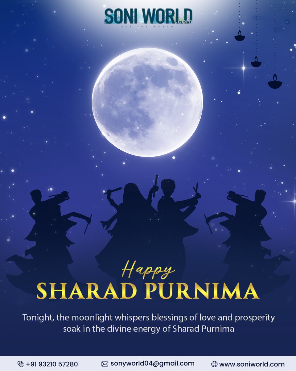 SoniWorld1's tweet photo. 🌕 May the sacred moonlight bring calmness to your mind, health to your body, and joy to your soul.🌕✨

#sharadpurnima #sharadpurnima2025 #fullmoonnight #moonlightblessings #festivevibes #spiritualvibes #festiveseason #moonmagic #blessednight #soniworld https://t.co/N0CxT1XxE3