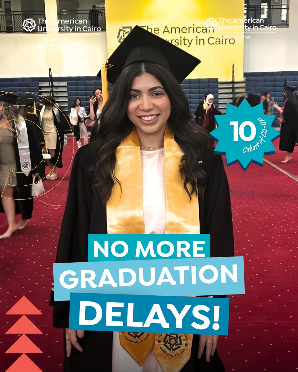AUC_Business's tweet photo. Fast-track your career with AUC’s CO-OP Program! No more graduation delay! Combine CO-OP with the Business 360 course (3cr) for a seamless academic journey.  

Apply by: October 19 Cohort 10: Feb 1, 2026 - July 30, 2026 

Registration link: https://t.co/0Tr7ZOX29T #AUCCoOp https://t.co/9KeI04Wl3m