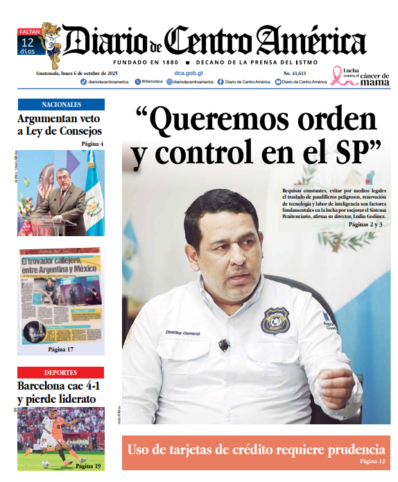 Le compartimos nuestra portada de hoy, puede leer nuestra versión digital en el siguiente enlace:

issuu.com/_dca/docs/edic…

📰Diario de Centro América