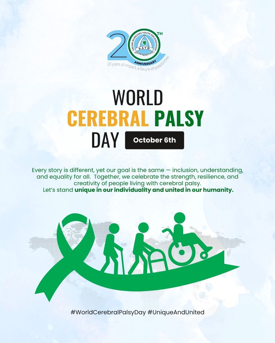 ummi_said's tweet photo. Cerebral Palsy is about movement, muscle tone, and coordination. It's not a disease. Let today be your reminder to learn about it, Spread facts, and join the movement. @CboLikoni
#CerebralPalsyUnique
#DayoSpeaks https://t.co/89uhiggS4J
