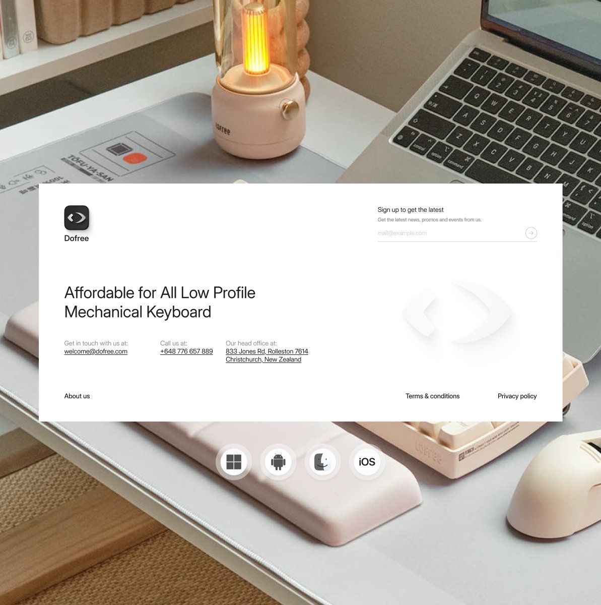 EmuraStudio's tweet image. A homepage concept for a low-profile mechanical keyboard minimalist, refined, and product-first. 
Smooth visuals, warm tones, and clean typography bring tech and lifestyle together. ⌨️✨

#UIDesign #KeyboardDesign #ProductDesign #MechanicalKeyboard #DesignInspiration