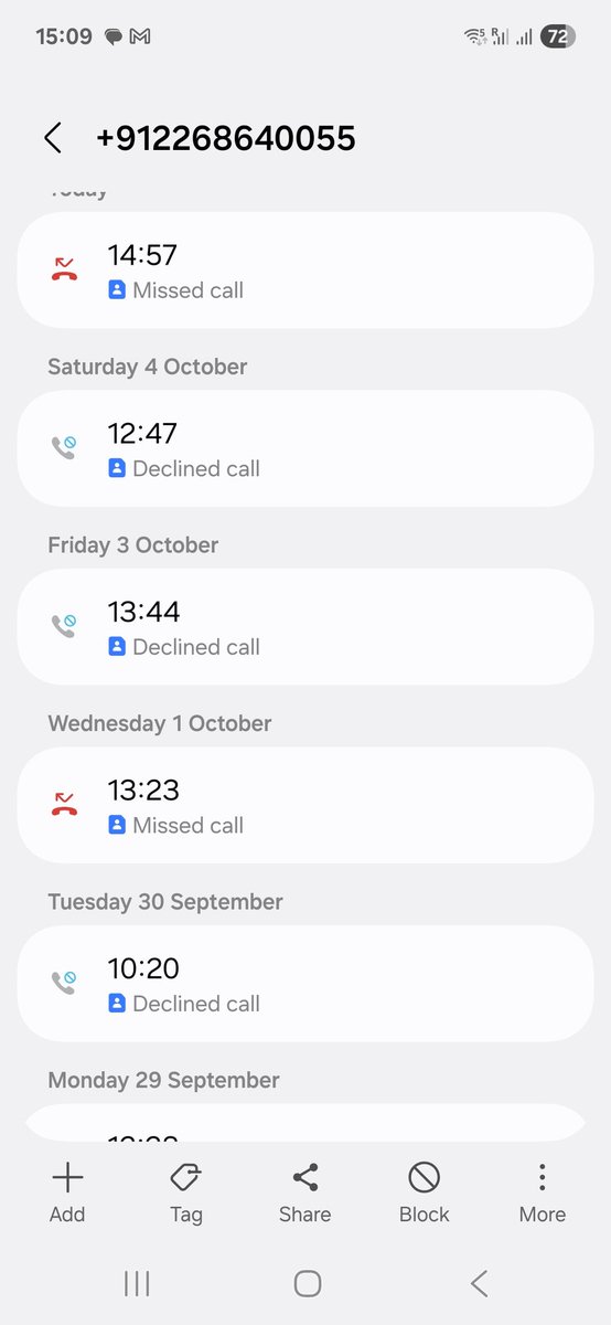 Marv_Kyn's tweet photo. @AxisBank @AxisBankSupport why are your staff calling despite DO NOT CALL being active for my number. Attaching screenshot of sheer harassment. When will this stop??? https://t.co/1Gk53WOLNc