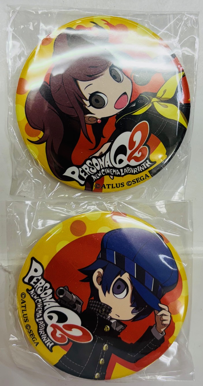 ペルソナQ2 ニューシネマラビリンス 東京ゲームショウ 缶バッジ 白鐘直斗 ボコスカ】PQ2発売1ヶ月前 スペシャルプレゼントキャンペーン