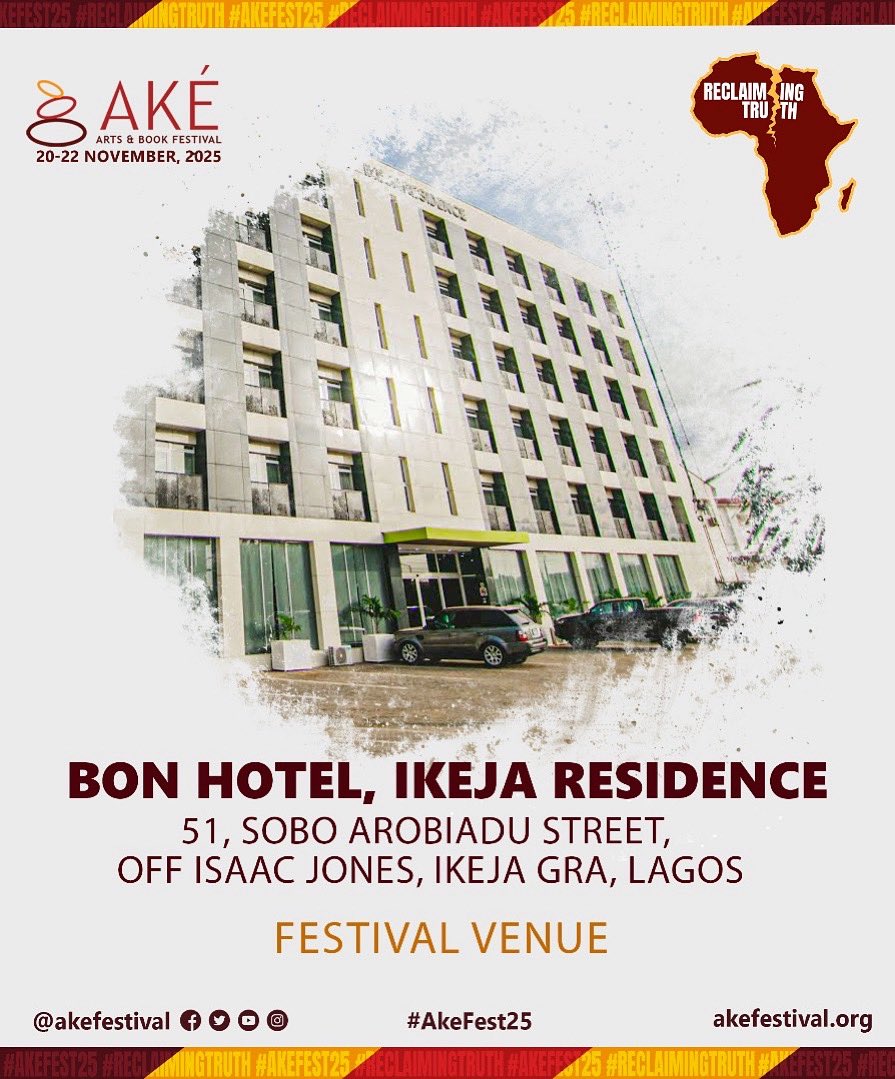 akefestival's tweet photo. We are excited to announce the venue for the 2025 Ake Arts and Book festival themed Reclaiming Truth
#reclaimingtruth #Akefest25 https://t.co/uOl7cB1NDZ
