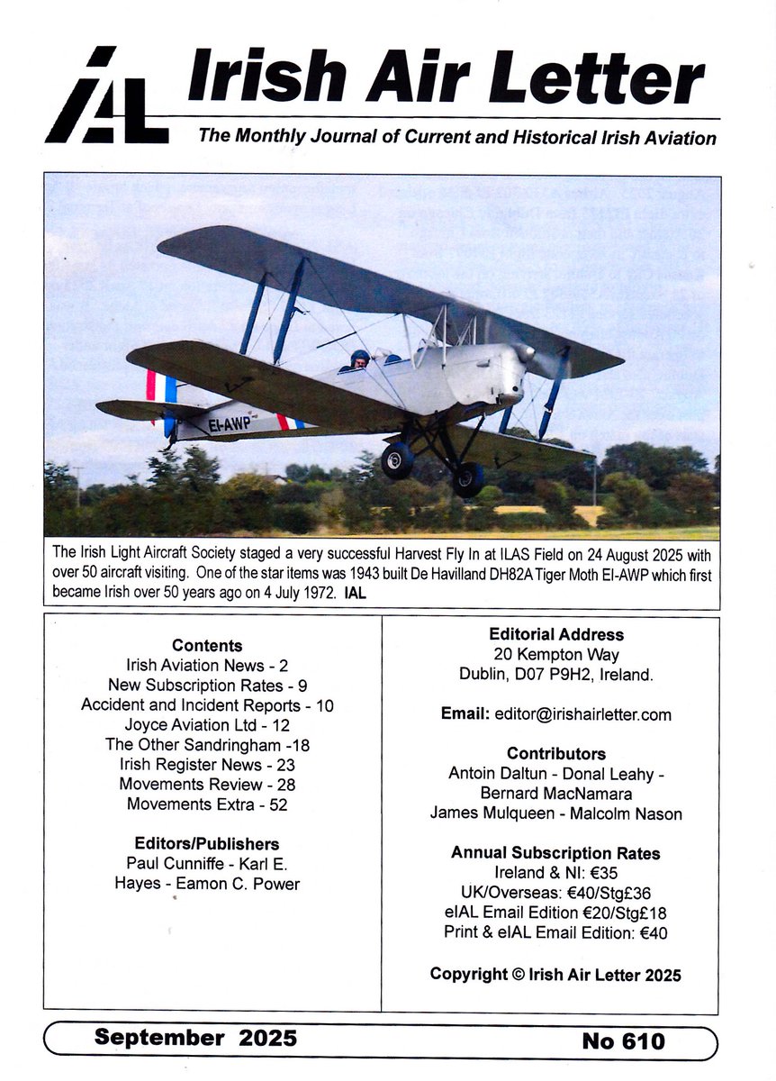 Michaelkelly707's tweet photo. That's my reading sorted for a while as the September edition of #IrishAirLetter has arrived
#avgeek #ASI #ASImag https://t.co/wuywYS7K3Z