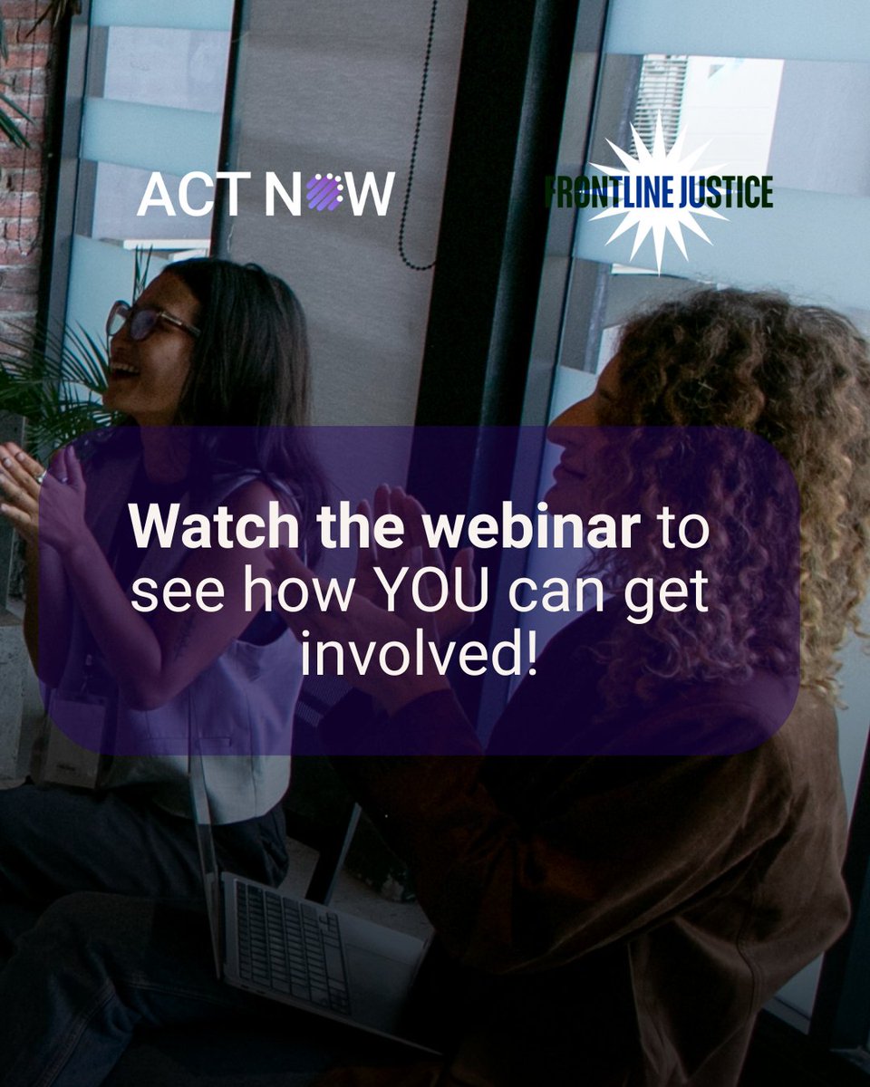 ACTNOWFORUS's tweet image. Partnership builds power.

When groups unite, families gain housing help, legal guidance, and stability.

Watch the webinar to see how collaboration lasts. 

youtu.be/3t73vLFcJEo?si…

#ACTNOW #FrontlineJustice #JusticeGap  #JusticeWorkers @CoppleJame26823