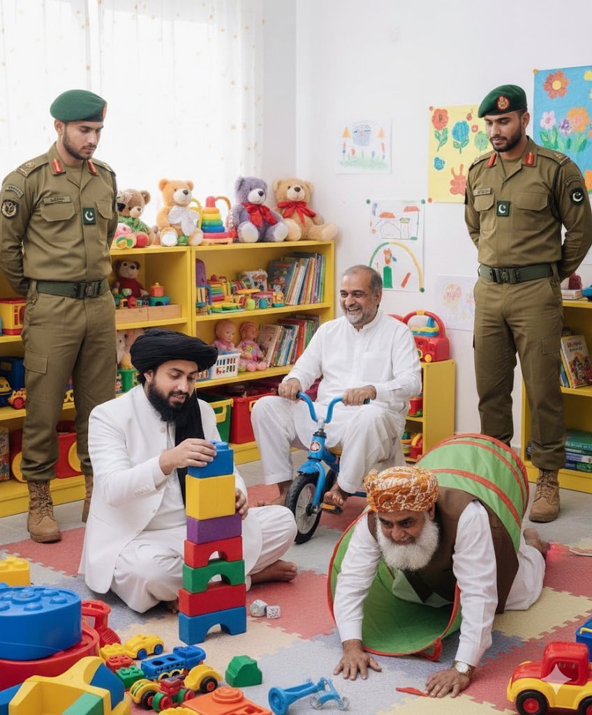 siidaragorn's tweet photo. The GHQ Nursery. 
@PehnDiSiri @thebilal_a @Shararti_Ai @MoeedNj @Me_AtRage_AI @CivicDominance @enkidureborn @ProfessorPTI @SHaiderRMehdi @soldierspeaks https://t.co/1ApuXE8p0B