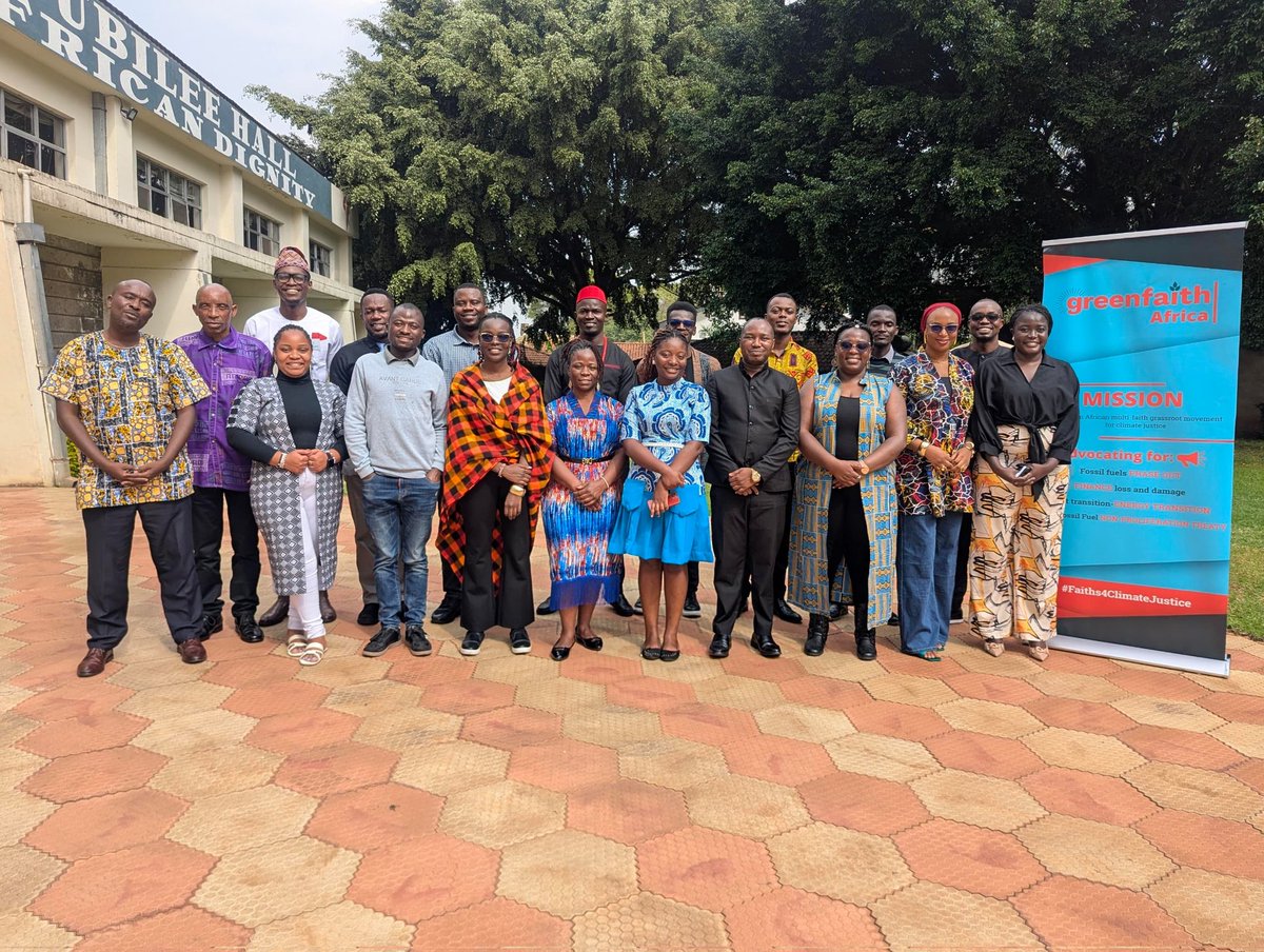 GreenFaith_Afr's tweet image. From Ghana to Kenya, Uganda to Tanzania, Nigeria &amp;amp; DRC , GreenFaith Africa team is uniting faith voices for climate justice

1. Circles on energy &amp;amp; food justice 
2. No more fossil fuel mobilizations
3. Youth digital activism
4. Faith leaders driving clean energy

#Faiths4Climate