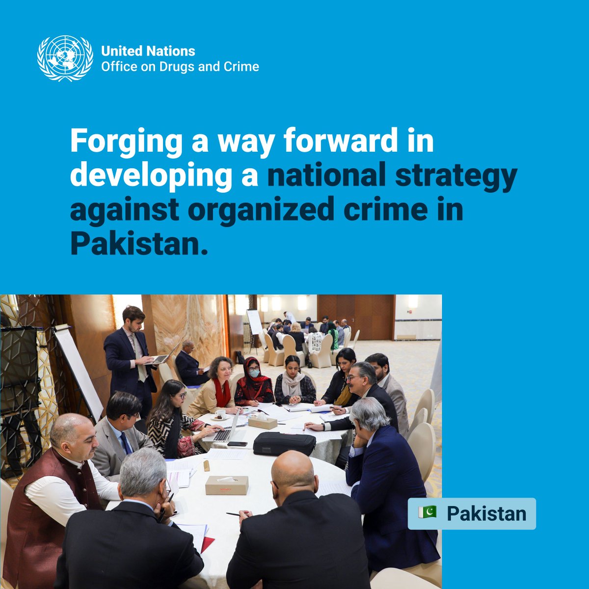 UNODC_UNTOC's tweet image. 🇵🇰 Pakistan’s workshop on its National #OrganizedCrime Strategy gathered government, criminal justice practitioners & civil society.
With @UNODC & UK support, coordination is driving stronger, more resilient responses at federal and provincial levels.
🔗 bit.ly/3KVCKmN