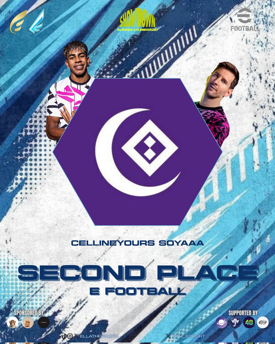 ETH_Esport's tweet image. 🏆 Champion Announcement – Efootball 🏆
Selamat kepada para juara dalam rangkaian Ellatheria: 5th Anniversary Showdown!

🥇 Juara 1:Ellatheria Tiannn
🥈 Juara 2:Cellineyours Soyaaa
🥉 Juara 3: Gitroops Jun

Terimakasih atas antusiasme kalian!🔥
#5parksOfHarmony