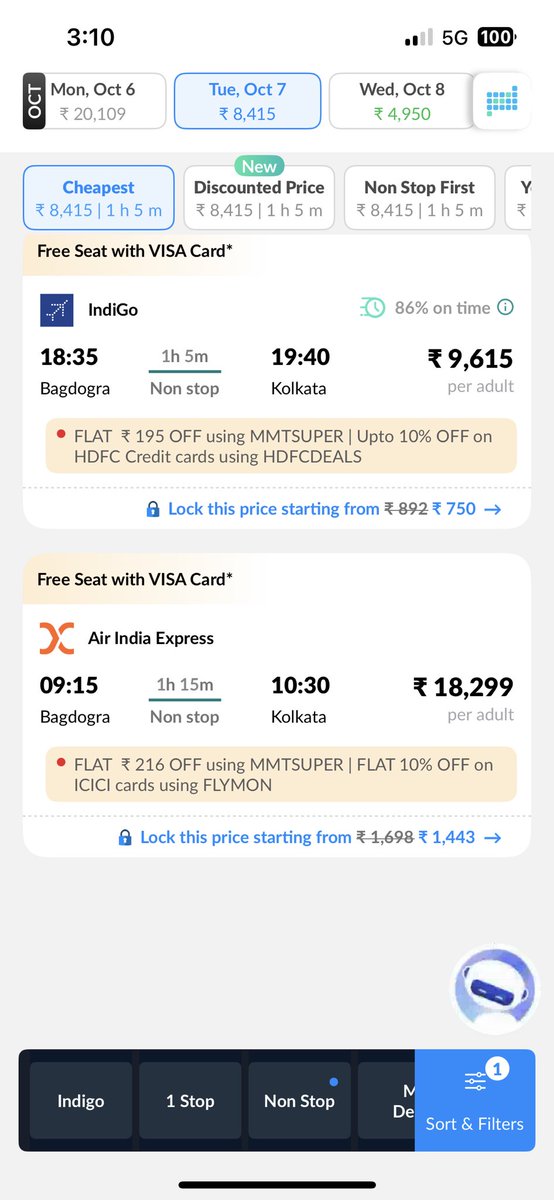 SahaShayandev's tweet photo. @BJP4Bengal Pls tell ur govt to reduce flight fares u r busy looting people during this calamity https://t.co/mxtKSrddI0